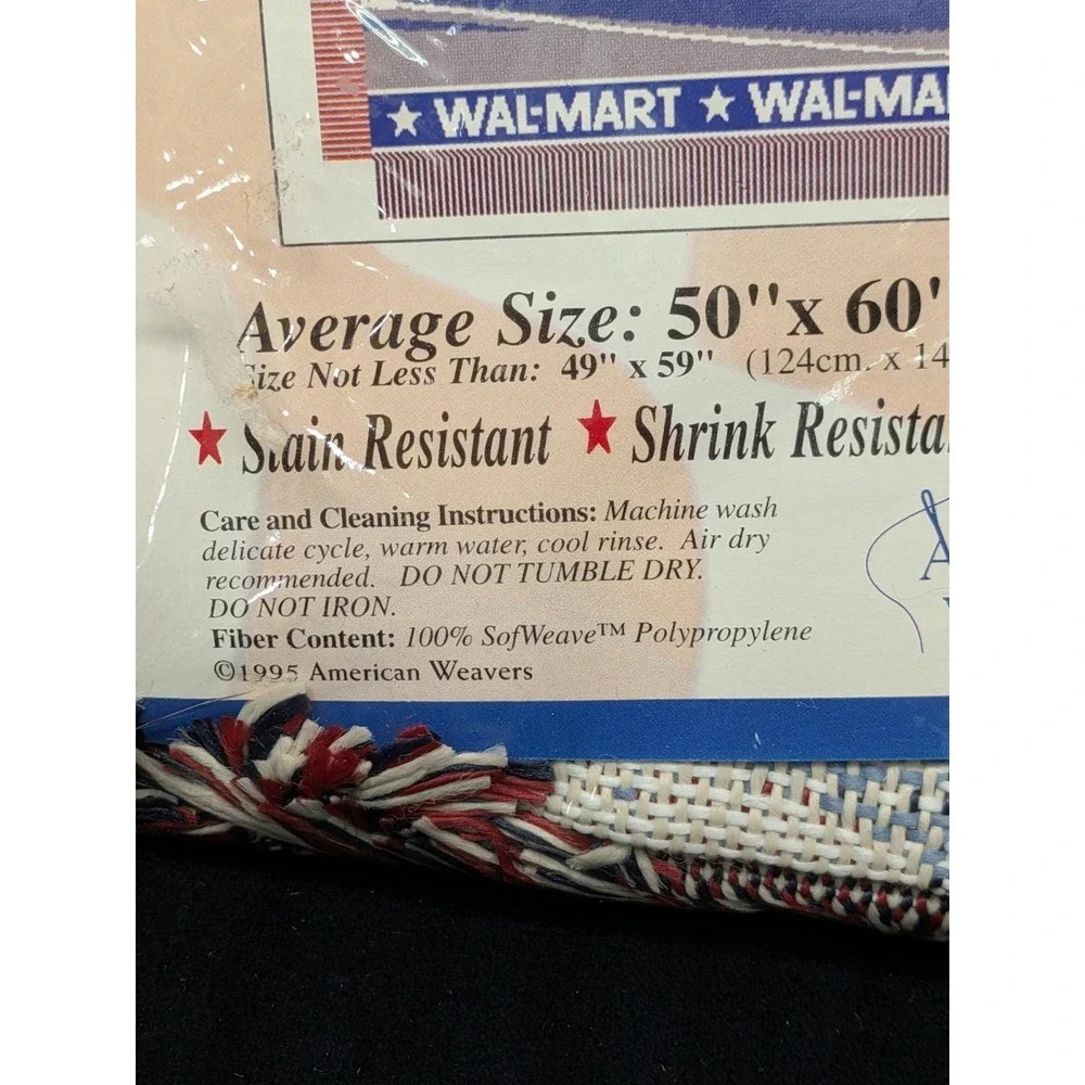 Wal-Mart Sam & Bud Woven Jacquard Throw NEW 50